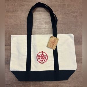Trader Joe's Navy Canvas Tote Bag